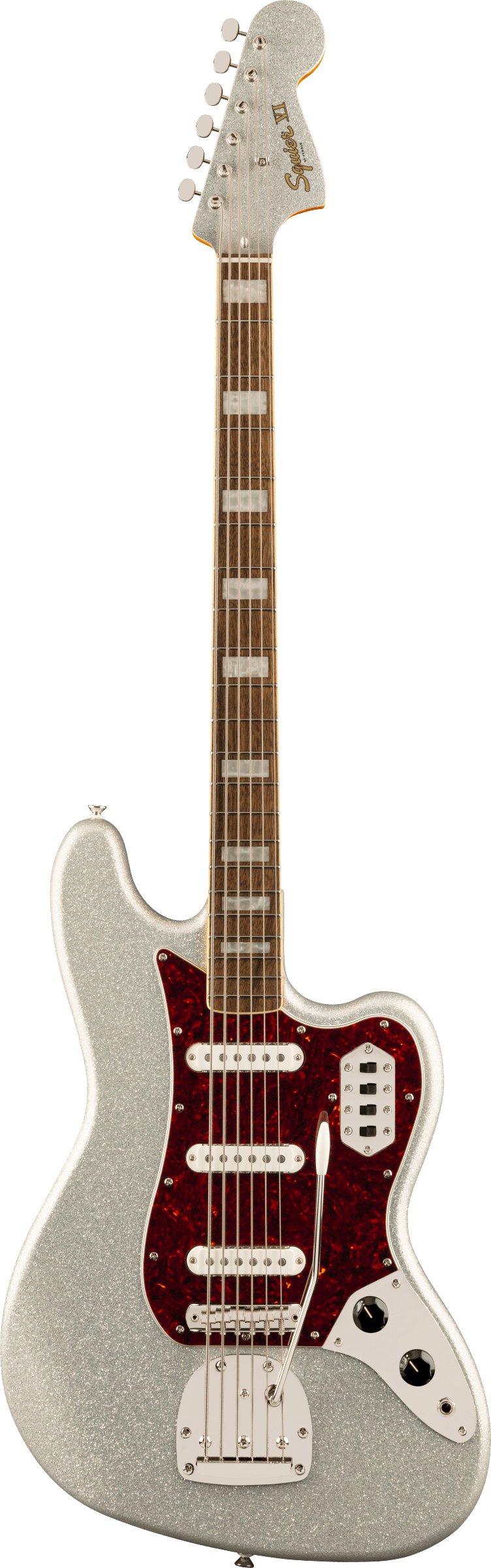 Squier Limited Edition Classic Vibe Bass VI in Silver Sparkle